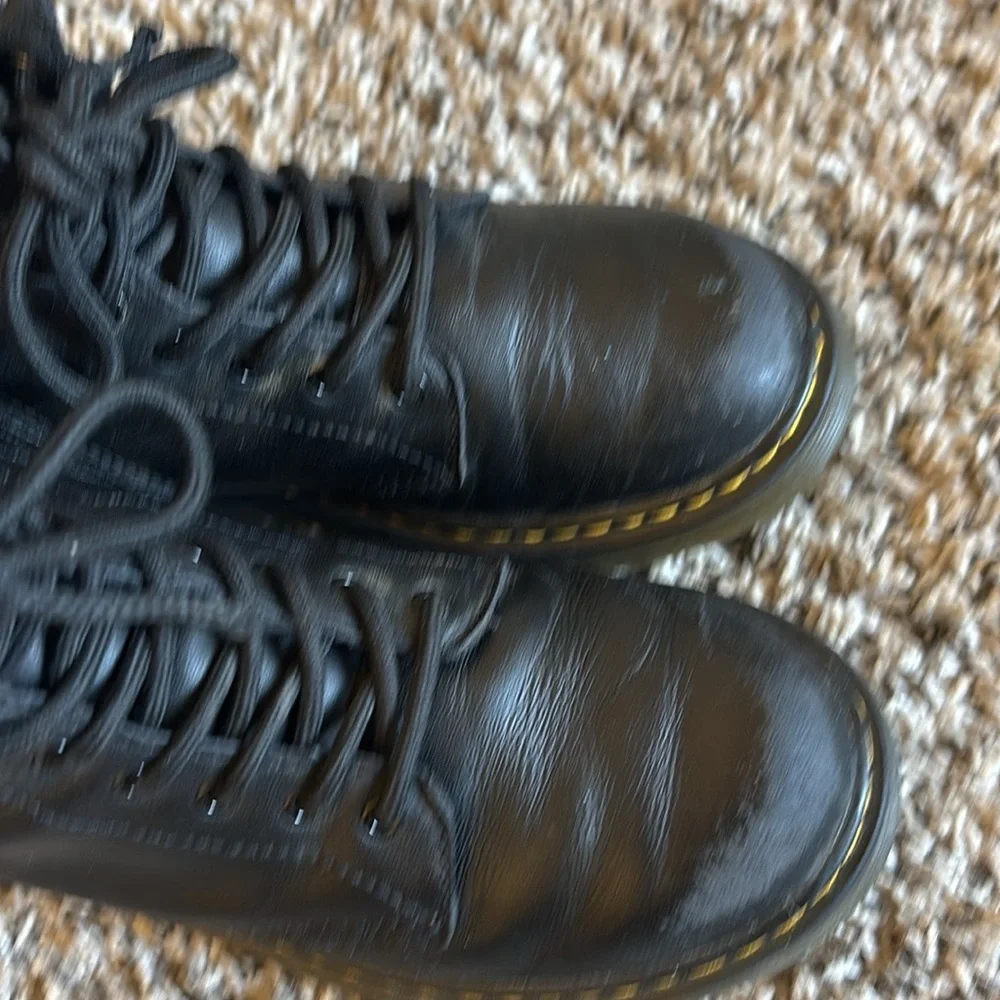 Dr Martens Kids Black Leather‎ Lace Boots Size 3